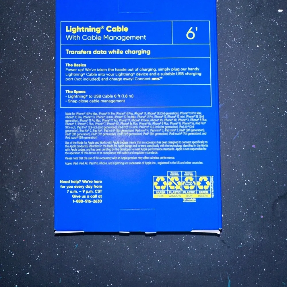 On Running Lightning Cable - Black and Gold